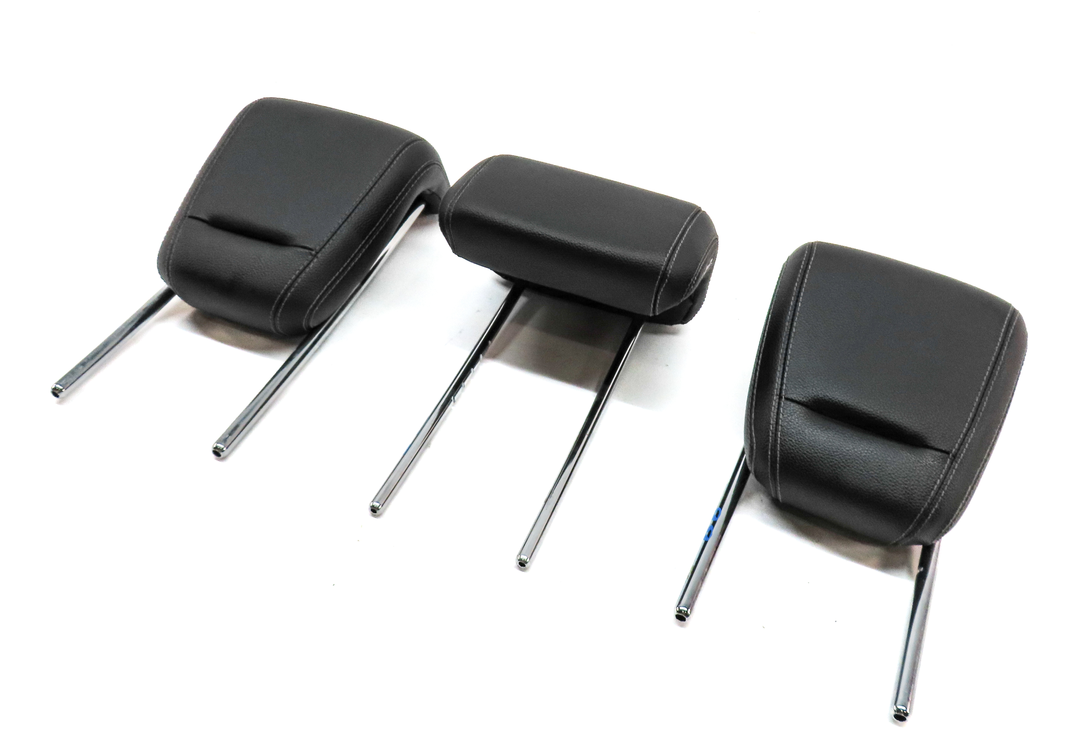 12-15 MERCEDES ML-CLASS (W166) REAR LEFT CENTER RIGHT SEAT HEADREST SET3 (Black) — exact item pictured